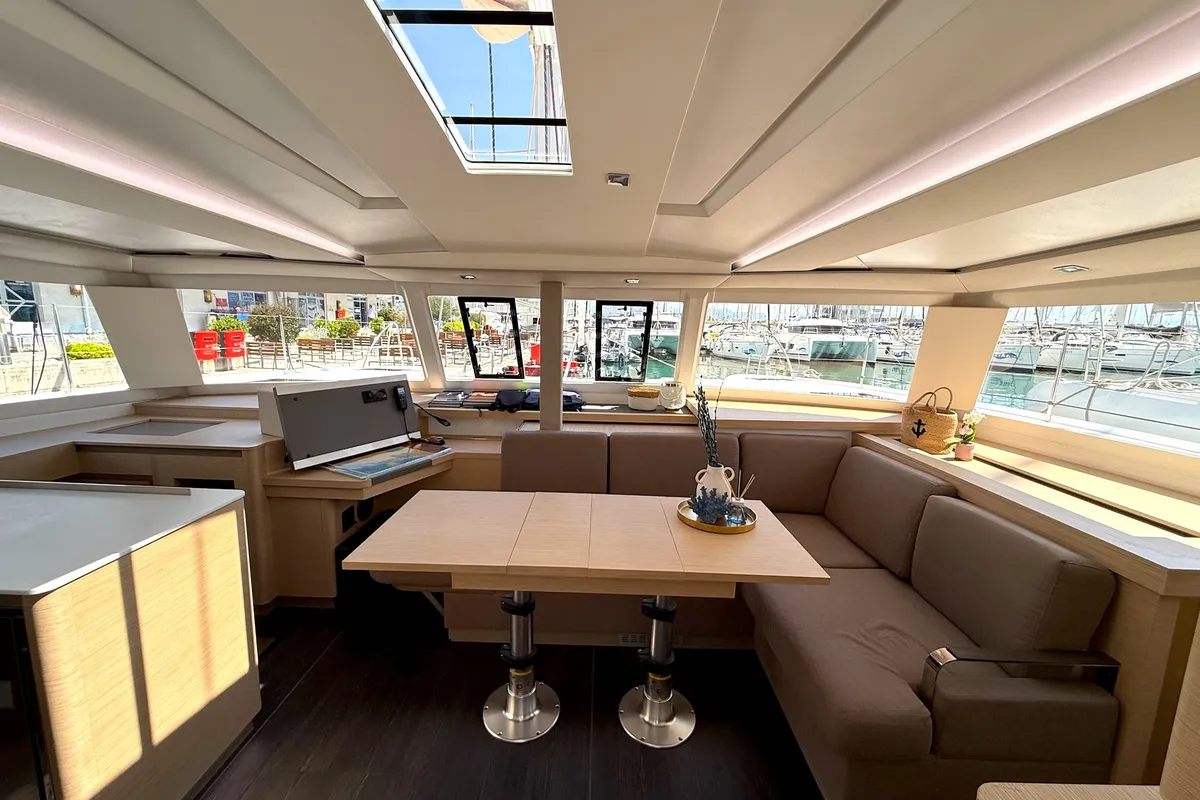 Galley of Ocean Allure, a Fountaine Pajot Astrea 42 catamaran at Kaštela, Croatia