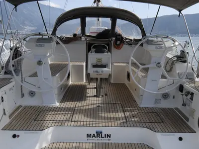 Galley of Marlin, a Bavaria Cruiser 46 Style sailboat at Fethiye, Turkey