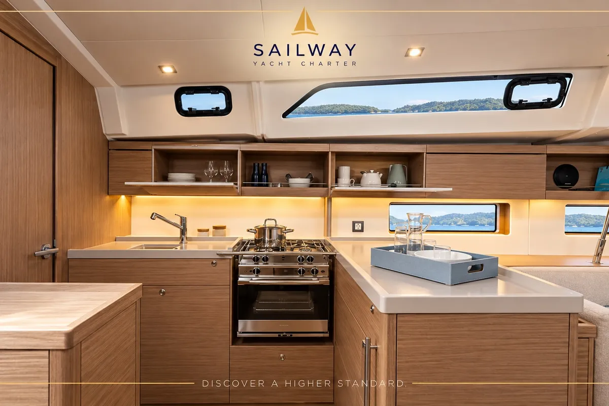 Arven-35, a Beneteau Oceanis 46.1 sailboat at Marmaris, Turkey