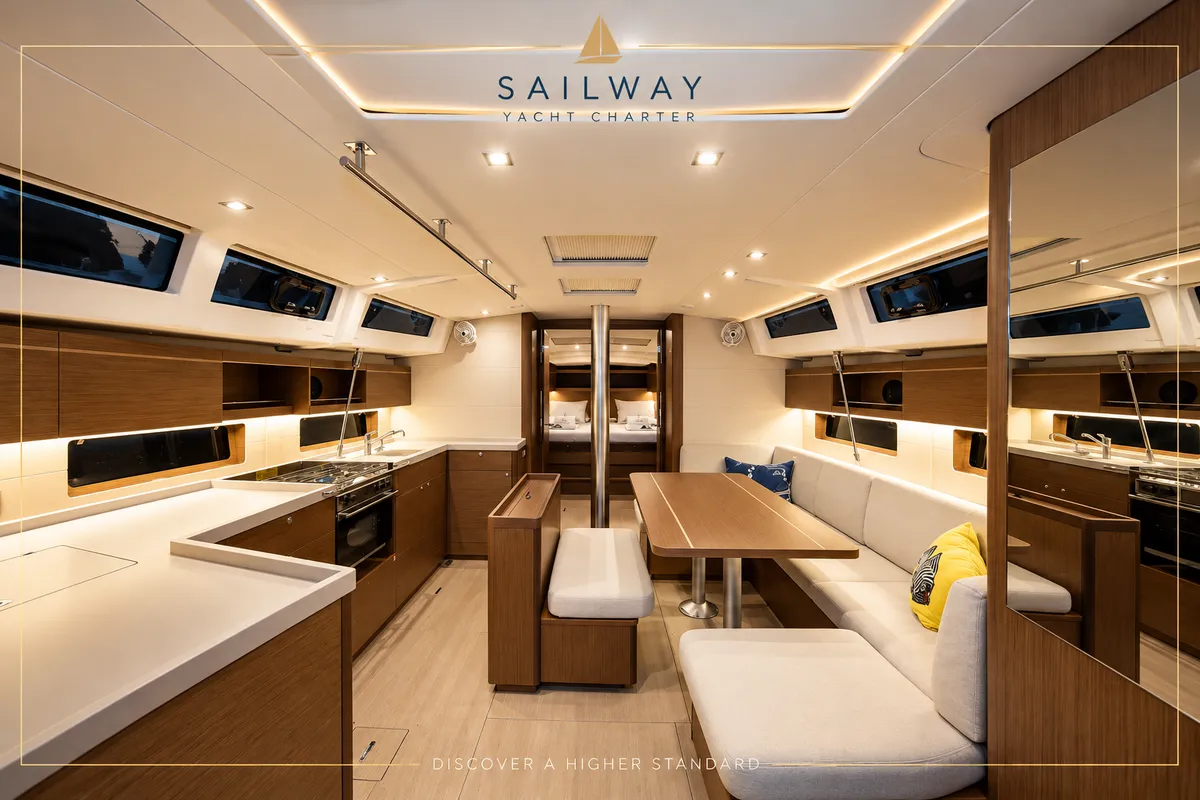 Arven-35, a Beneteau Oceanis 46.1 sailboat at Marmaris, Turkey