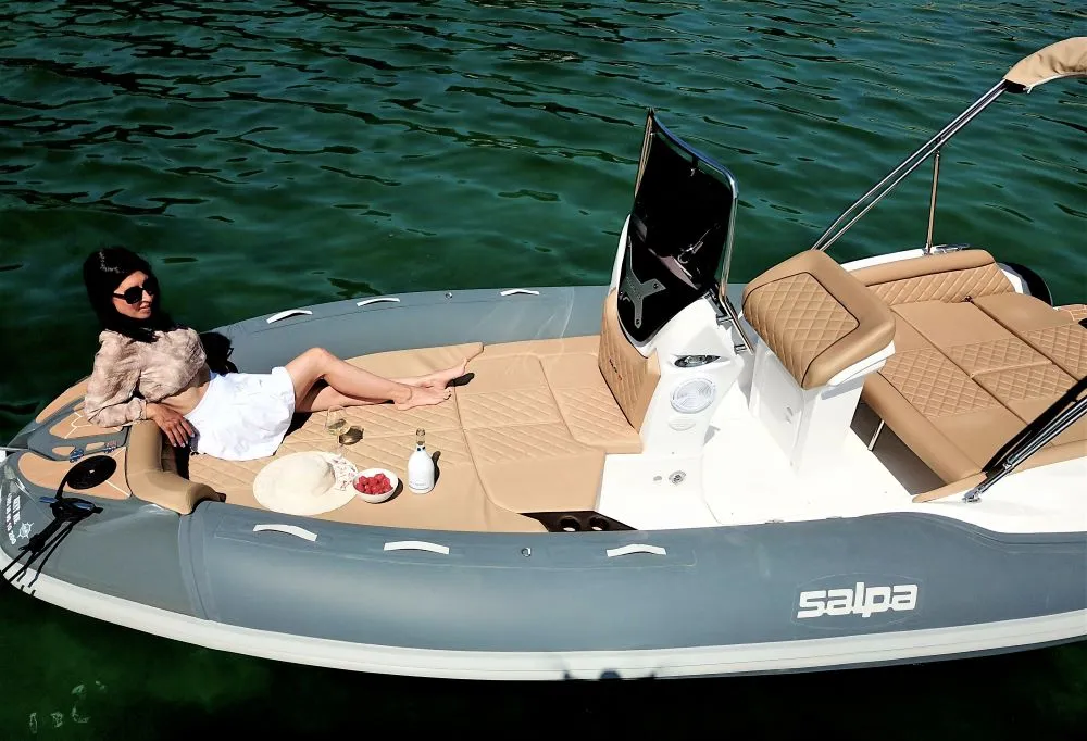 Exterior view of Liberty, a Salpa Soleil 18 RIB at Jezera, Croatia