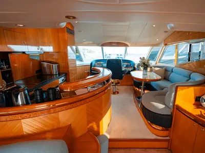 Galley of Happy3, a Yaretti 2210 motor yacht at Split, Croatia