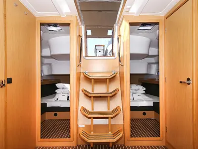 Cabin on Marcellino, a Bavaria Cruiser 51 sailboat at Jezera, Croatia