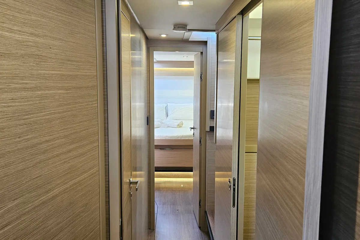 Cabin on Libre, a Lagoon 51 catamaran at Fethiye, Turkey