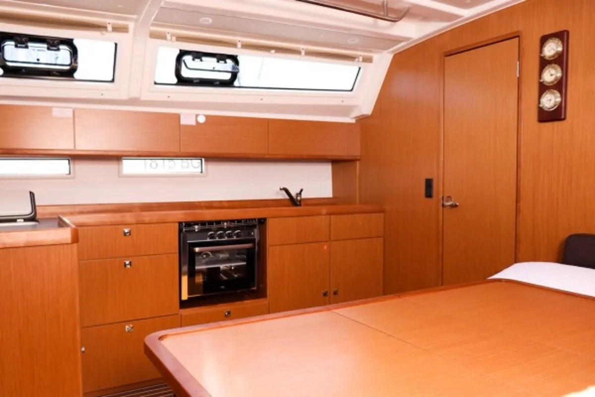 Galley of Gracia, a Bavaria Cruiser 46 sailboat at Grad Pula, Croatia