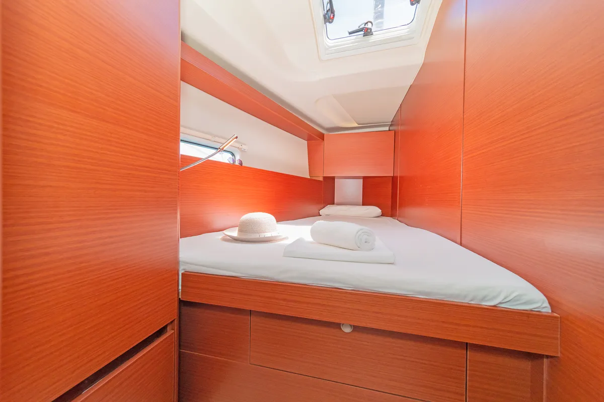 Cabin on Euphoria, a Hanse 458 sailboat at Municipal Unit of Lefkada, Greece
