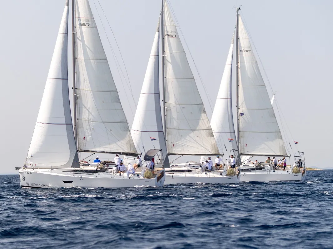 Exterior view of Rim, a Elan E4 sailboat at Betina, Croatia