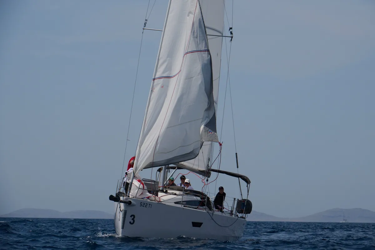 Rim, a Elan E4 sailboat at Betina, Croatia