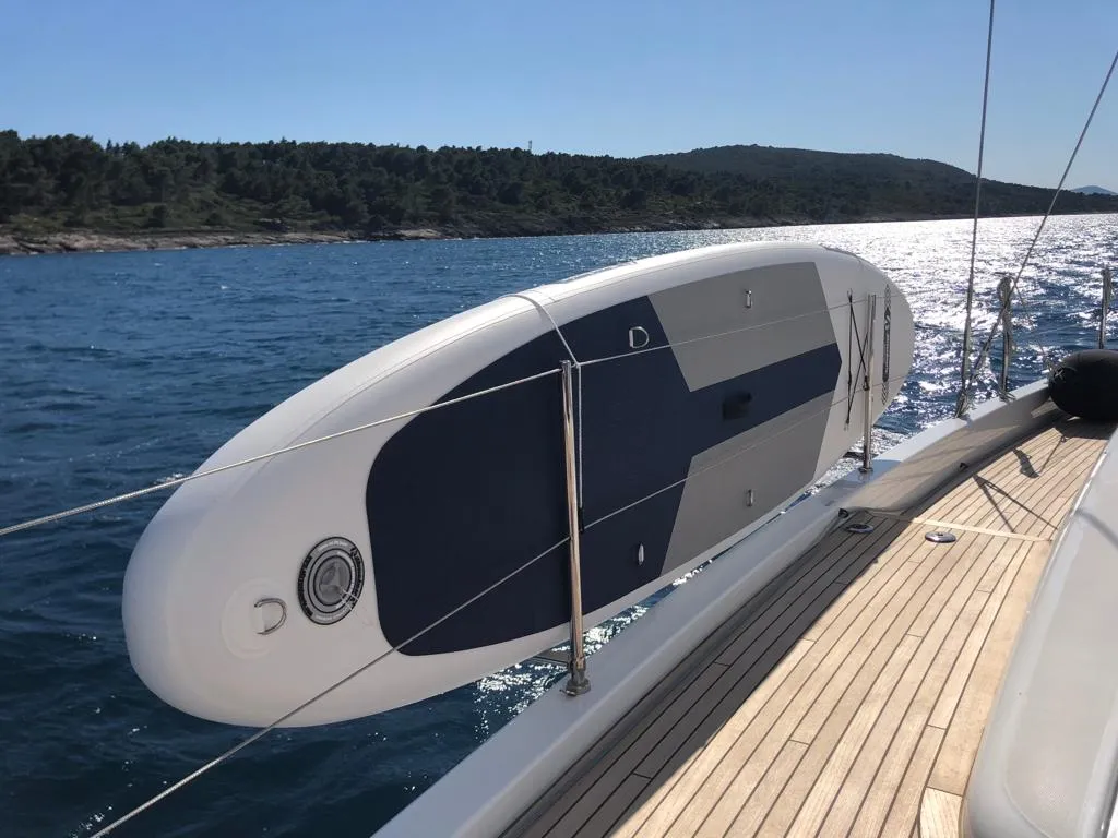 White Bird , a Beneteau Oceanis Yacht 54 sailboat at Općina Rogoznica, Croatia
