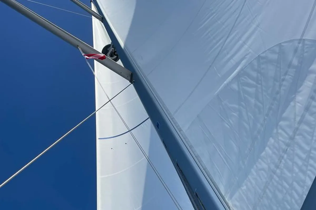 White Bird , a Beneteau Oceanis Yacht 54 sailboat at Općina Rogoznica, Croatia
