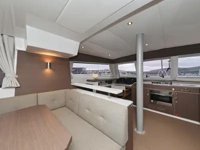 Galley of Queen Bee, a Bali Catspace catamaran at Općina Rogoznica, Croatia