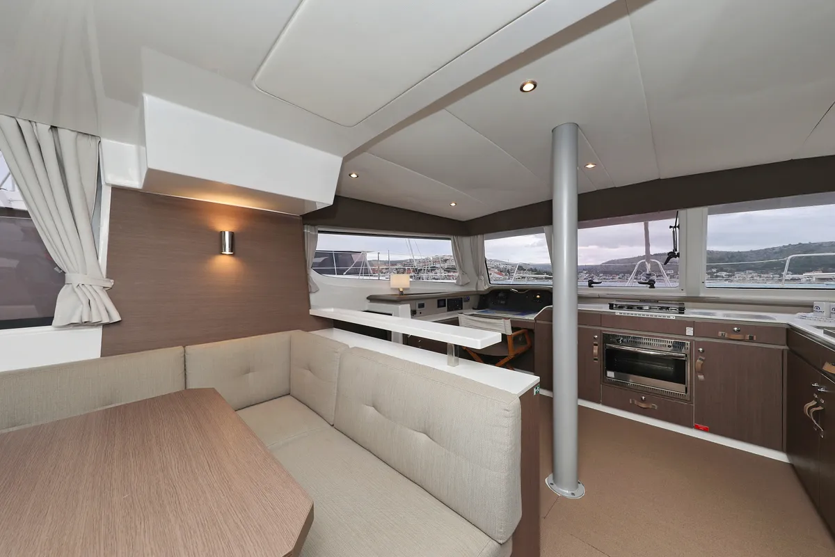 Galley of Queen Bee, a Bali Catspace catamaran at Općina Rogoznica, Croatia