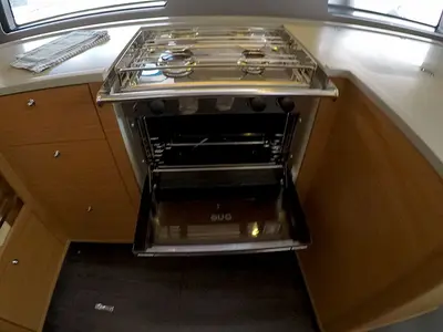 Galley of Vera, a Dufour 44 sailboat at Grad Šibenik, Croatia