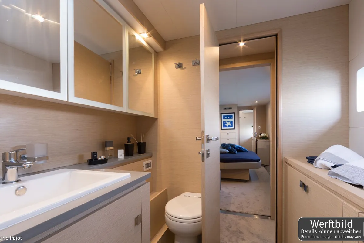 Head on Mamma Mia, a Fountaine Pajot MY6 catamaran at Palma de Mallorca, Spain