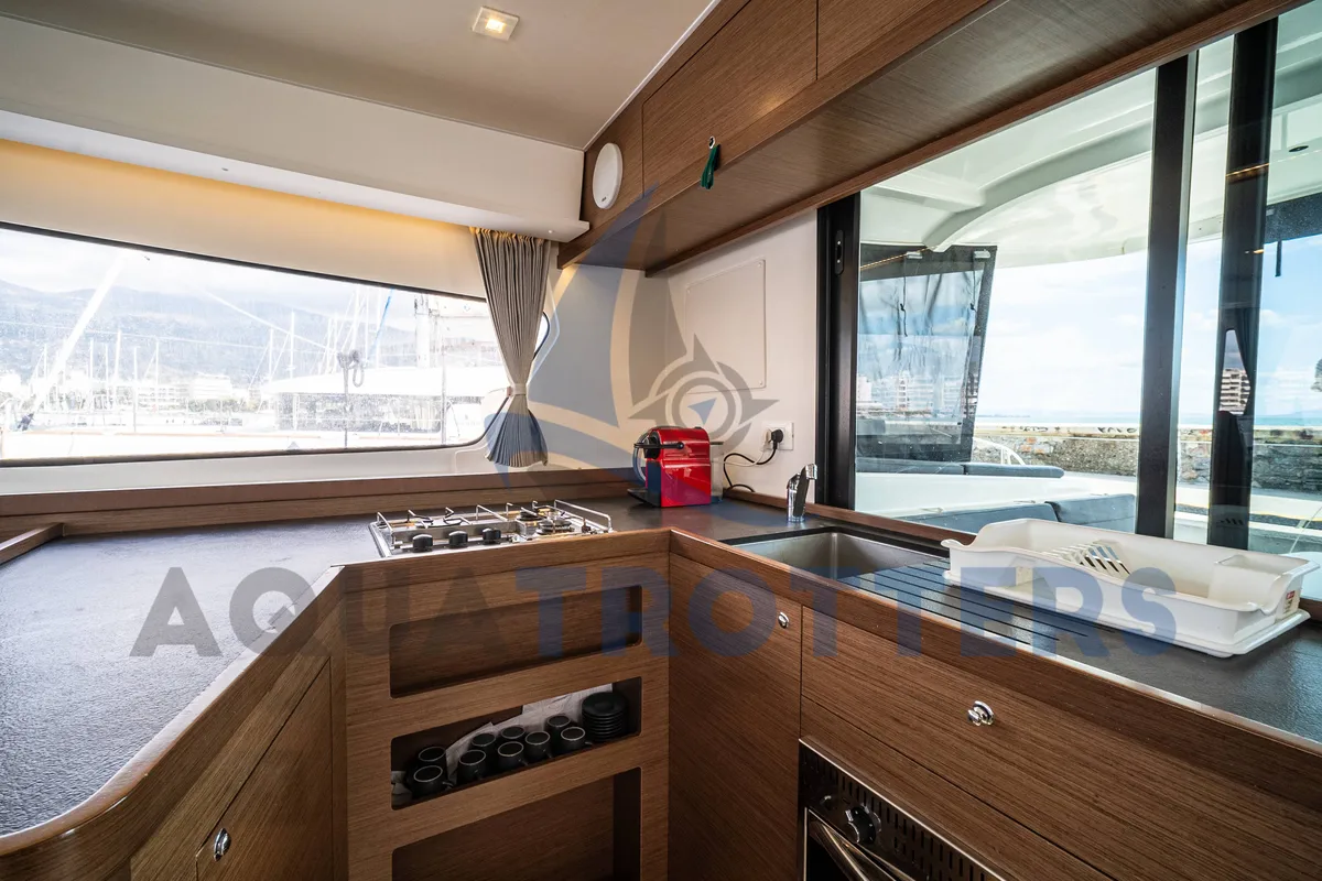 Galley of Silver VIII  (A/C and Generator), a Lagoon 42 catamaran at Volos Municipality, Greece