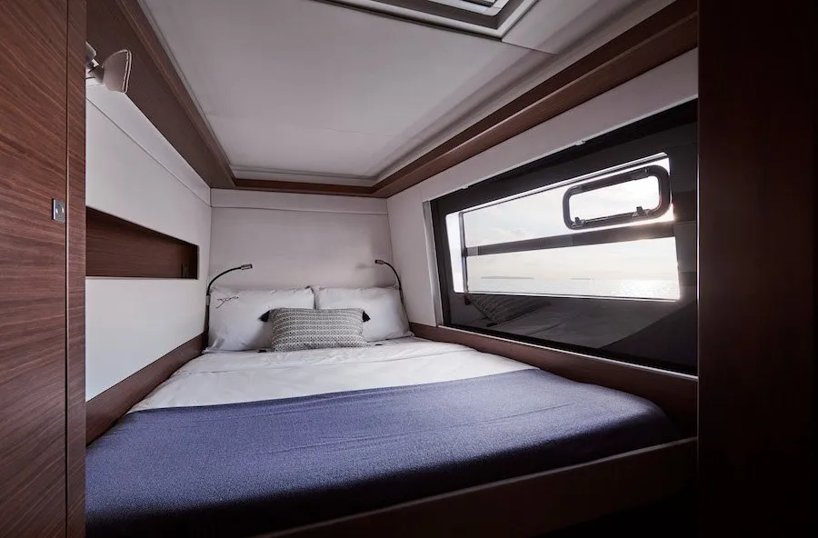 Cabin on Dream (cat), a Nautitech 46 Open catamaran at Split, Croatia