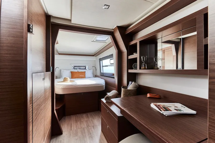 Cabin on Dream (cat), a Nautitech 46 Open catamaran at Split, Croatia