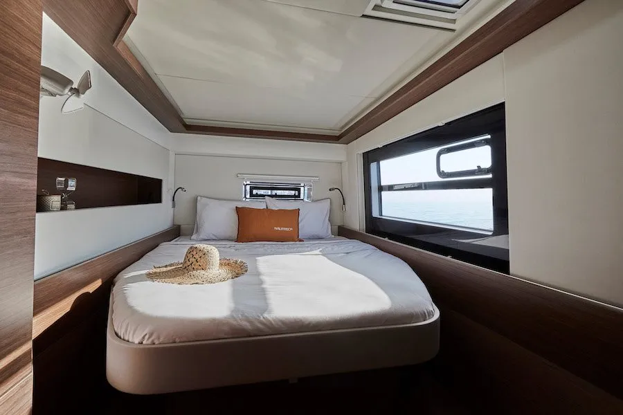 Cabin on Dream (cat), a Nautitech 46 Open catamaran at Split, Croatia