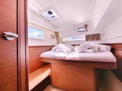 Cabin on Sea Voyager, a Lagoon 42 catamaran at Split, Croatia