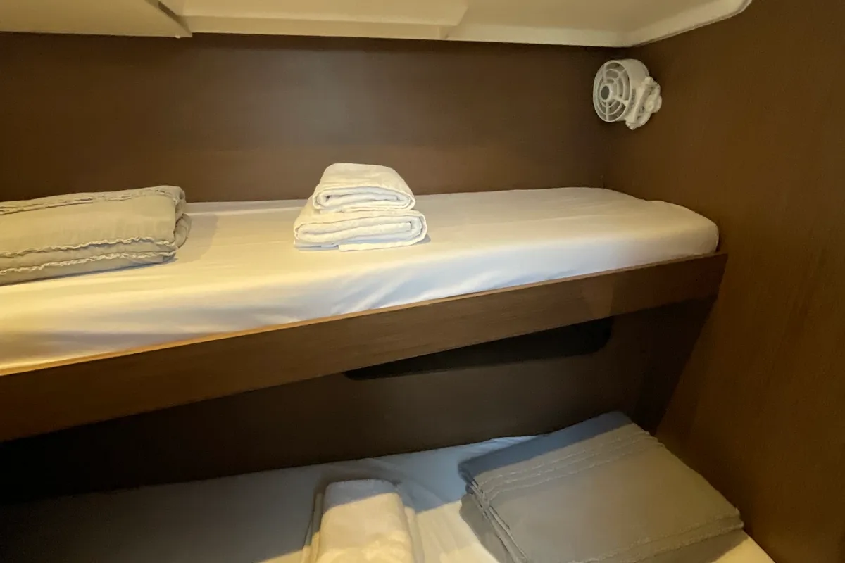 Cabin on Retsina, a Beneteau Oceanis 51.1 sailboat at Municipal Unit of Lefkada, Greece