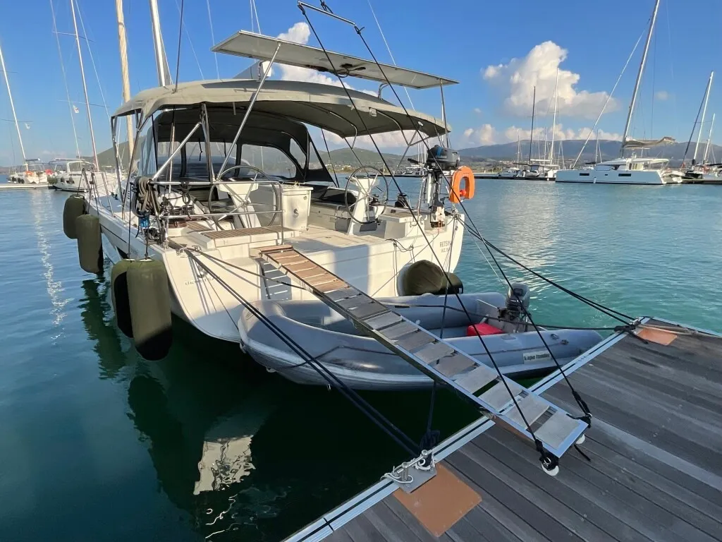 Retsina, a Beneteau Oceanis 51.1 sailboat at Municipal Unit of Lefkada, Greece