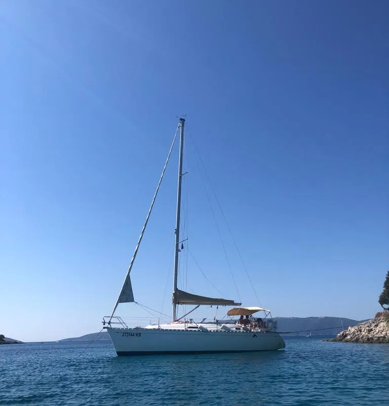 Exterior view of Tommy, a Dufour 36 Classic sailboat at Pula, Croatia