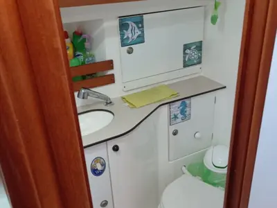 Galley of Tommy, a Dufour 36 Classic sailboat at Pula, Croatia