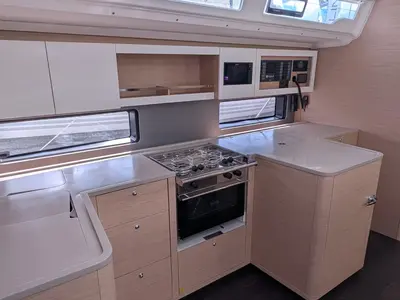 Galley of Horu, a Dufour 44 sailboat at Marseille, France