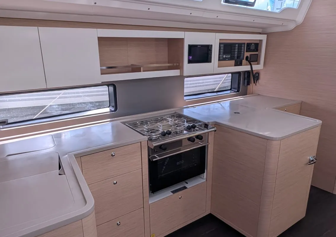 Galley of Horu, a Dufour 44 sailboat at Marseille, France