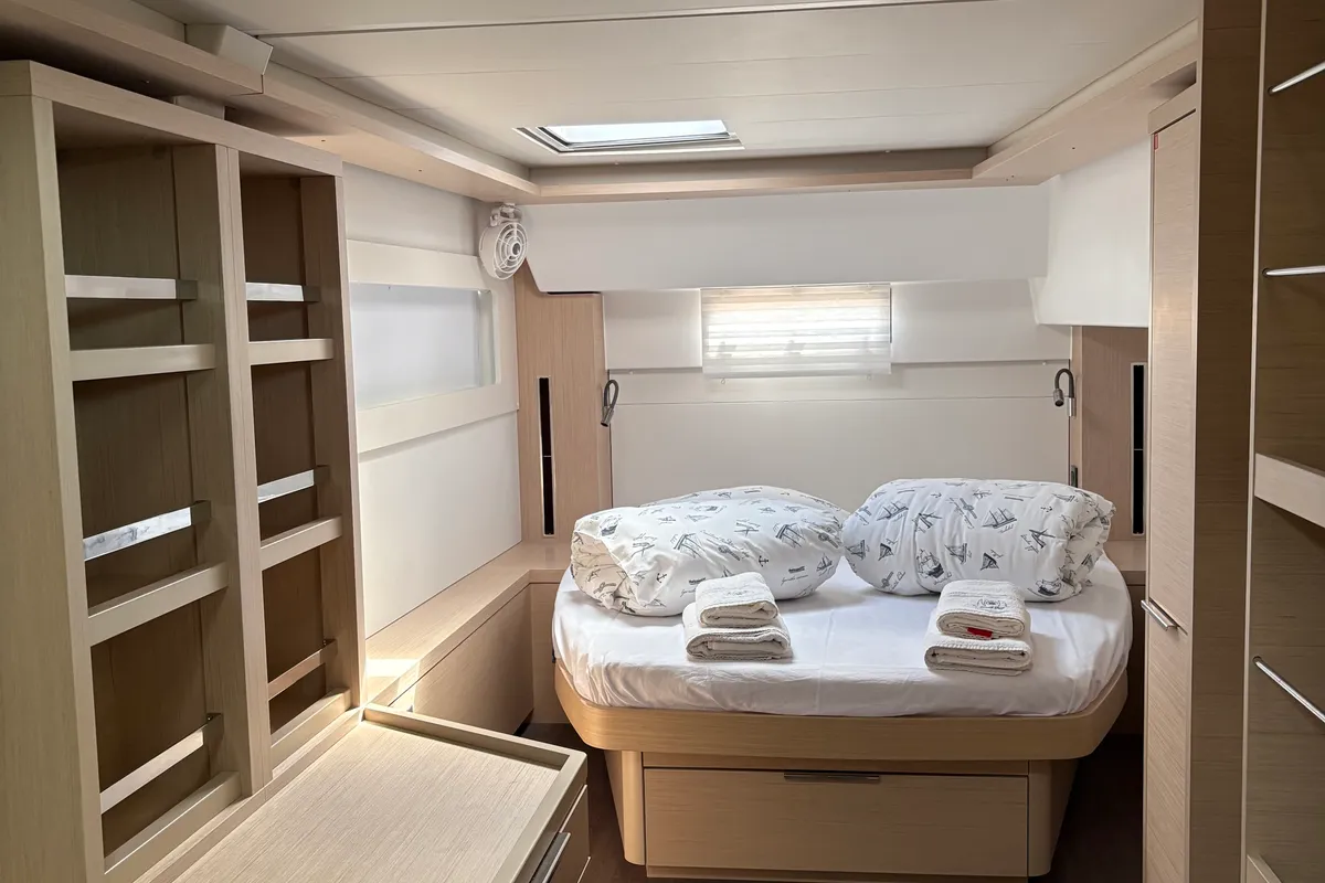 Cabin on Uncharted, a Lagoon 46 OW catamaran at Grad Kaštela, Croatia