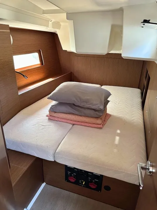 Cabin on ILIA, a Beneteau Oceanis 46.1 sailboat at Athens, Greece