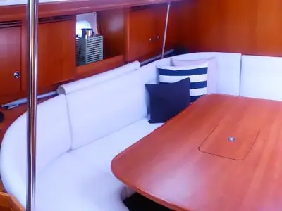 Salon of Nafsika, a Elan 45 sailboat at Municipal Unit of Lefkada, Greece