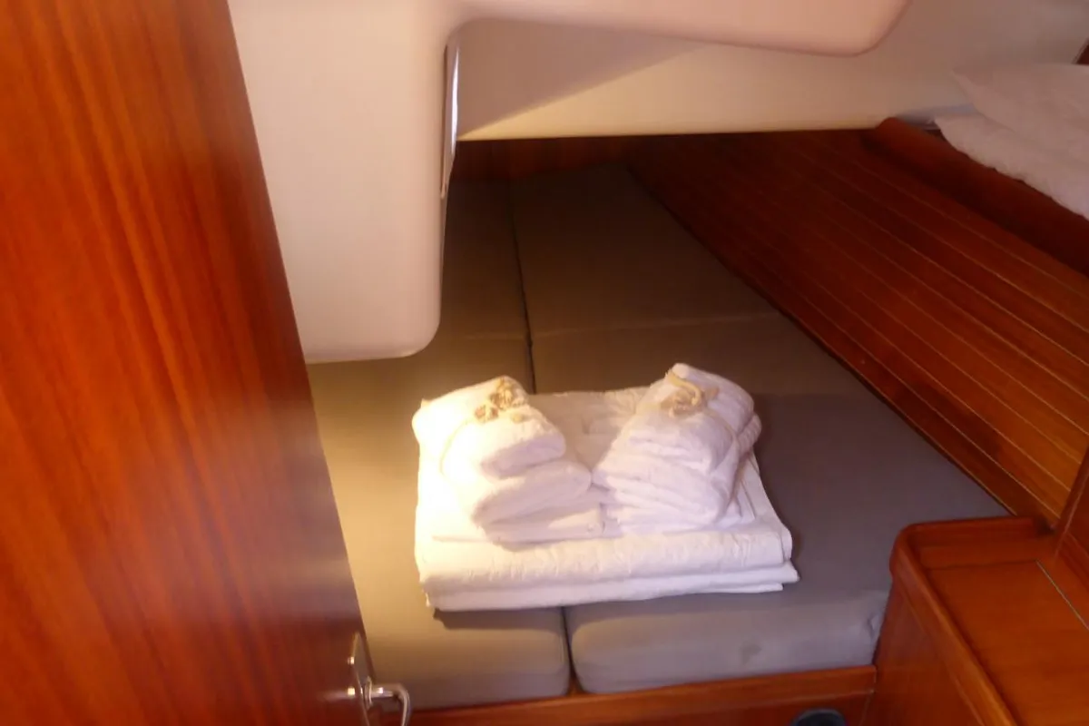 Cabin on Nafsika, a Elan 45 sailboat at Municipal Unit of Lefkada, Greece