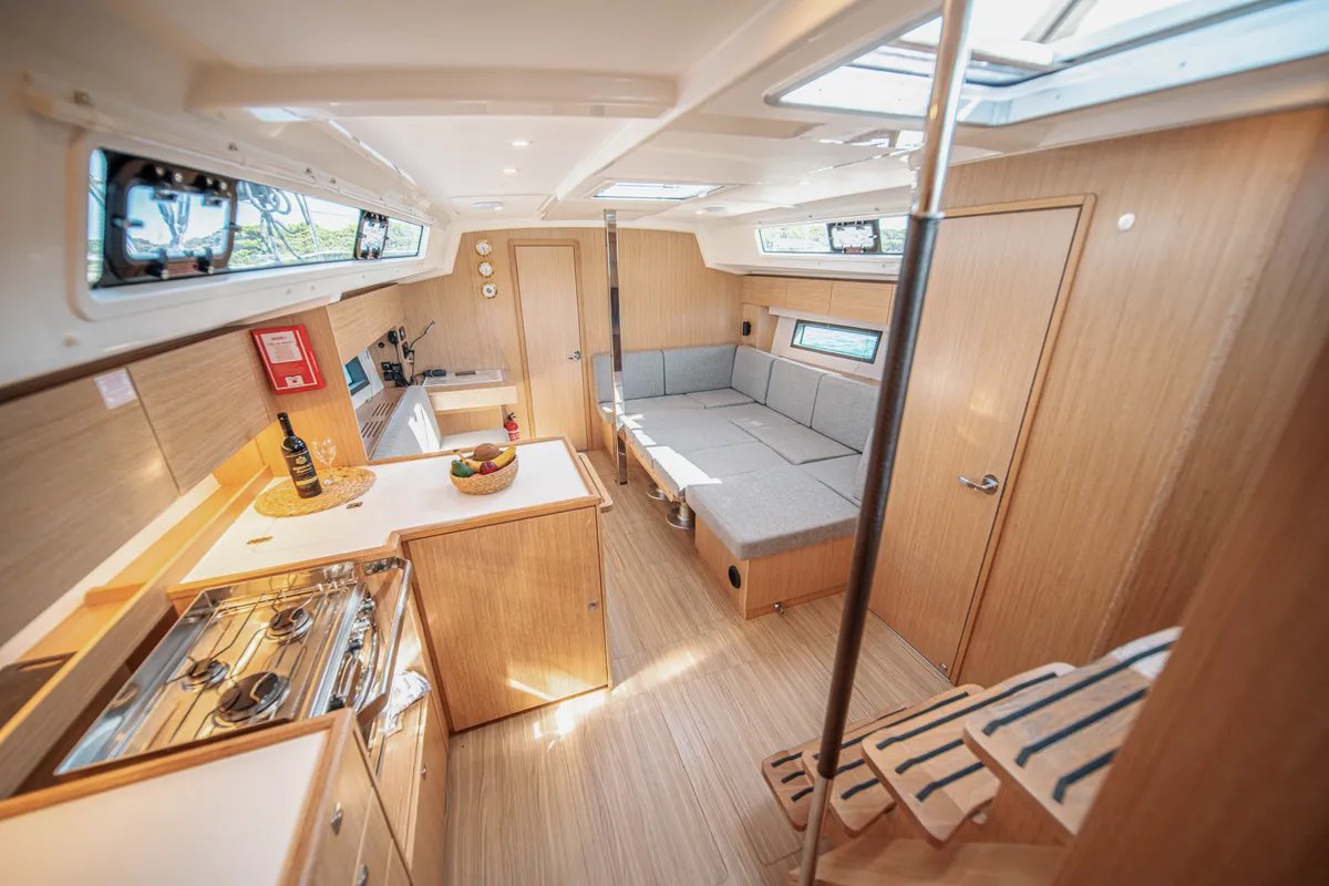 Galley of Fiona, a Bavaria C42 sailboat at Općina Medulin, Croatia