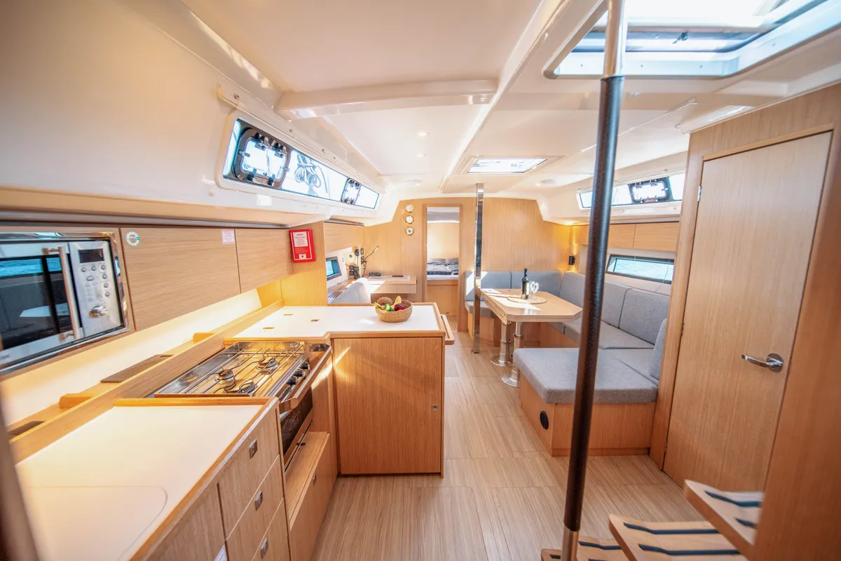 Galley of Fiona, a Bavaria C42 sailboat at Općina Medulin, Croatia