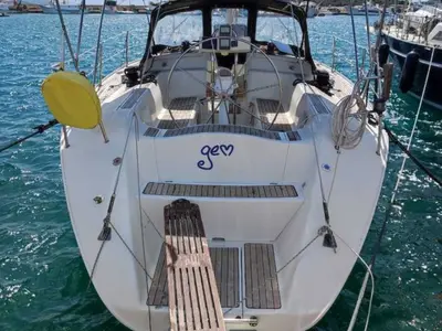 Deck of Gem, a Elan 431 sailboat at Tribunj, Croatia