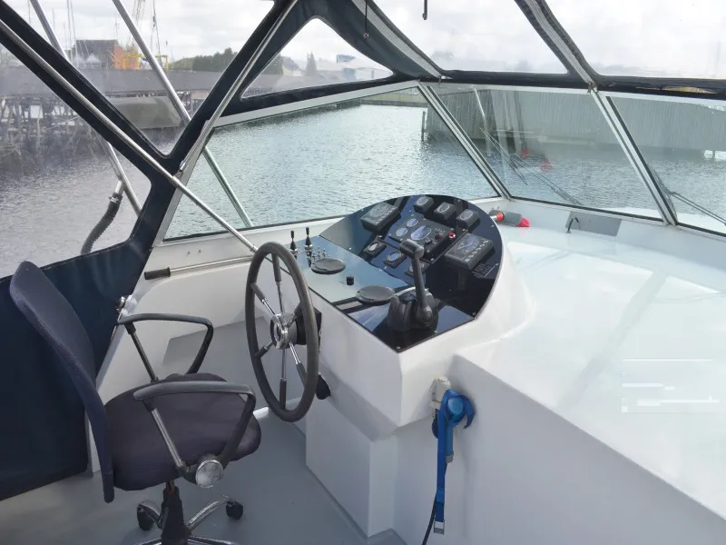 Head on Wendela, a De Drait Stabila 1320 motorboat at Drachten, Netherlands
