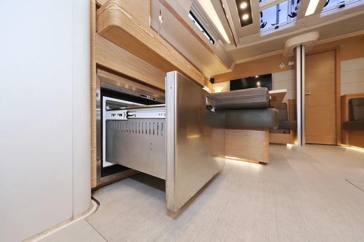 Galley of Jasmine, a Hanse 588 sailboat at Grad Trogir, Croatia
