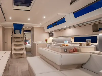 Galley of Sunsail 52.4 Premium, a Beneteau Oceanis 51.1 sailboat at Marina, Croatia