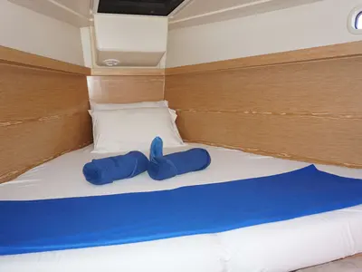 Cabin on Iyarada, a Hanse 385 sailboat at Mai Khao, Thailand