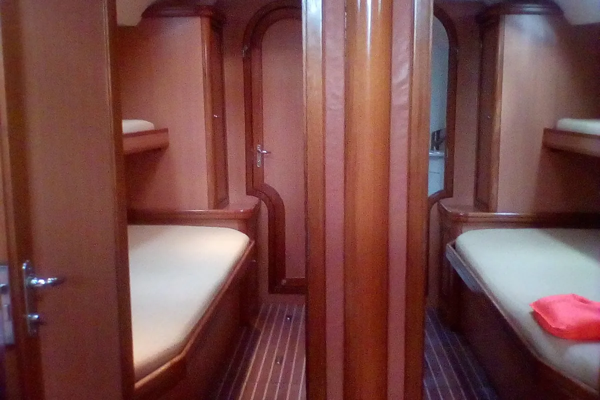 Cabin on Xenia, a Ocean Star 51.1 sailboat at Athens, Greece
