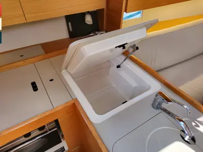 Galley of Layla, a Dufour 360 GL sailboat at Rogoznica, Croatia