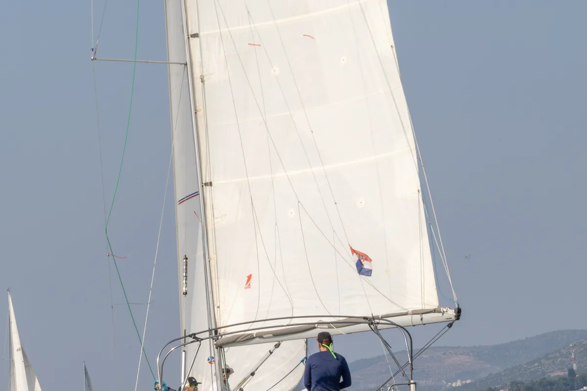 Exterior view of Cesar, a Elan E4 sailboat at Betina, Croatia