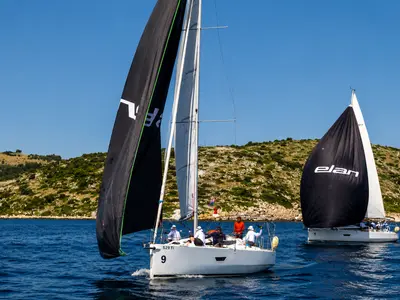 Cesar, a Elan E4 sailboat at Betina, Croatia