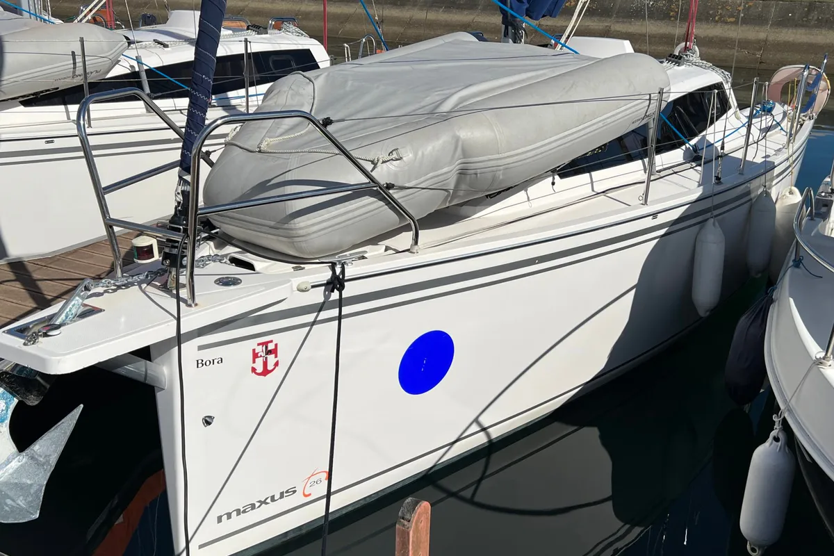 Exterior view of Bora, a Northman Maxus 26 Standard sailboat at Kerners, France