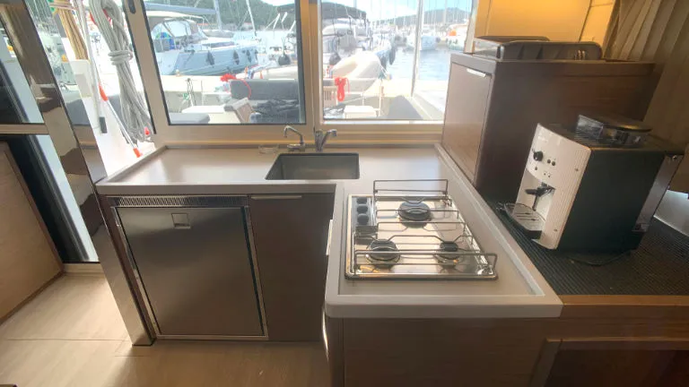 Galley of Balance 69, a Lagoon 40 catamaran at Općina Rogoznica, Croatia