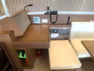 Salon of Balance 69, a Lagoon 40 catamaran at Općina Rogoznica, Croatia
