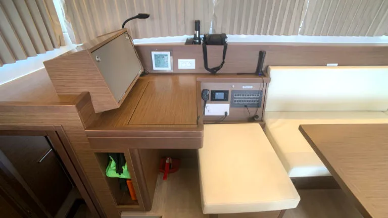 Salon of Balance 69, a Lagoon 40 catamaran at Općina Rogoznica, Croatia