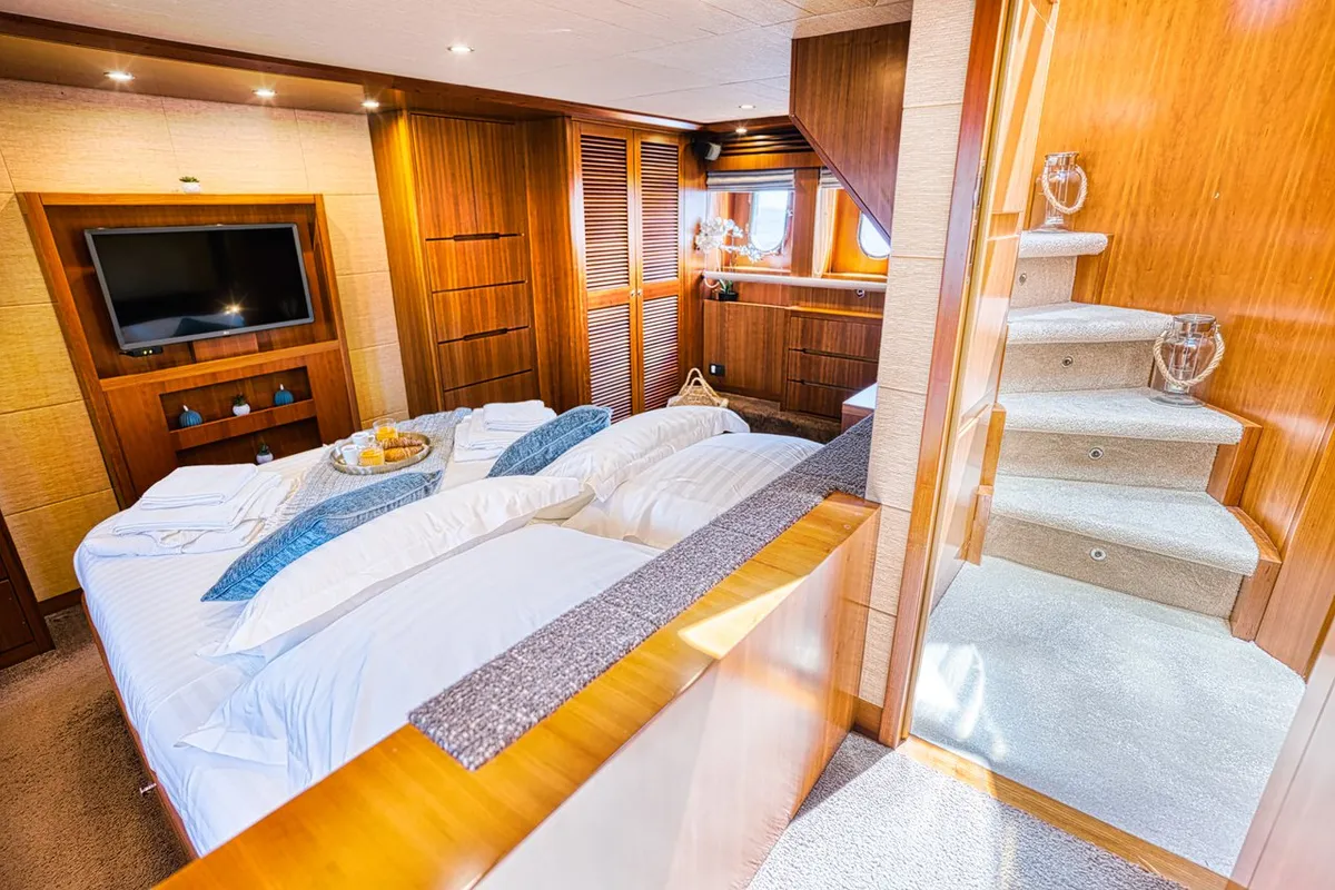 Sol, a Dalla Pieta 72 motor yacht at Split, Croatia