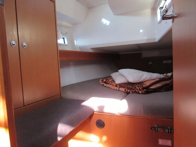 Cabin on Orca, a Bavaria Cruiser 40 sailboat at Split, Croatia